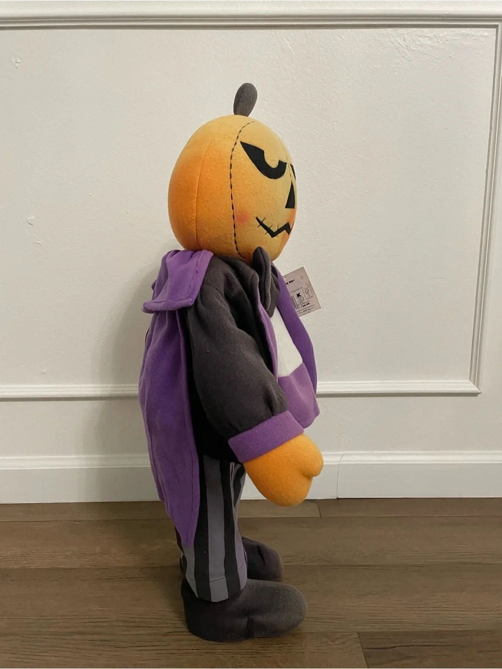 24” Vintage Kmart Pumpkin Vampire Porch Kid Halloween